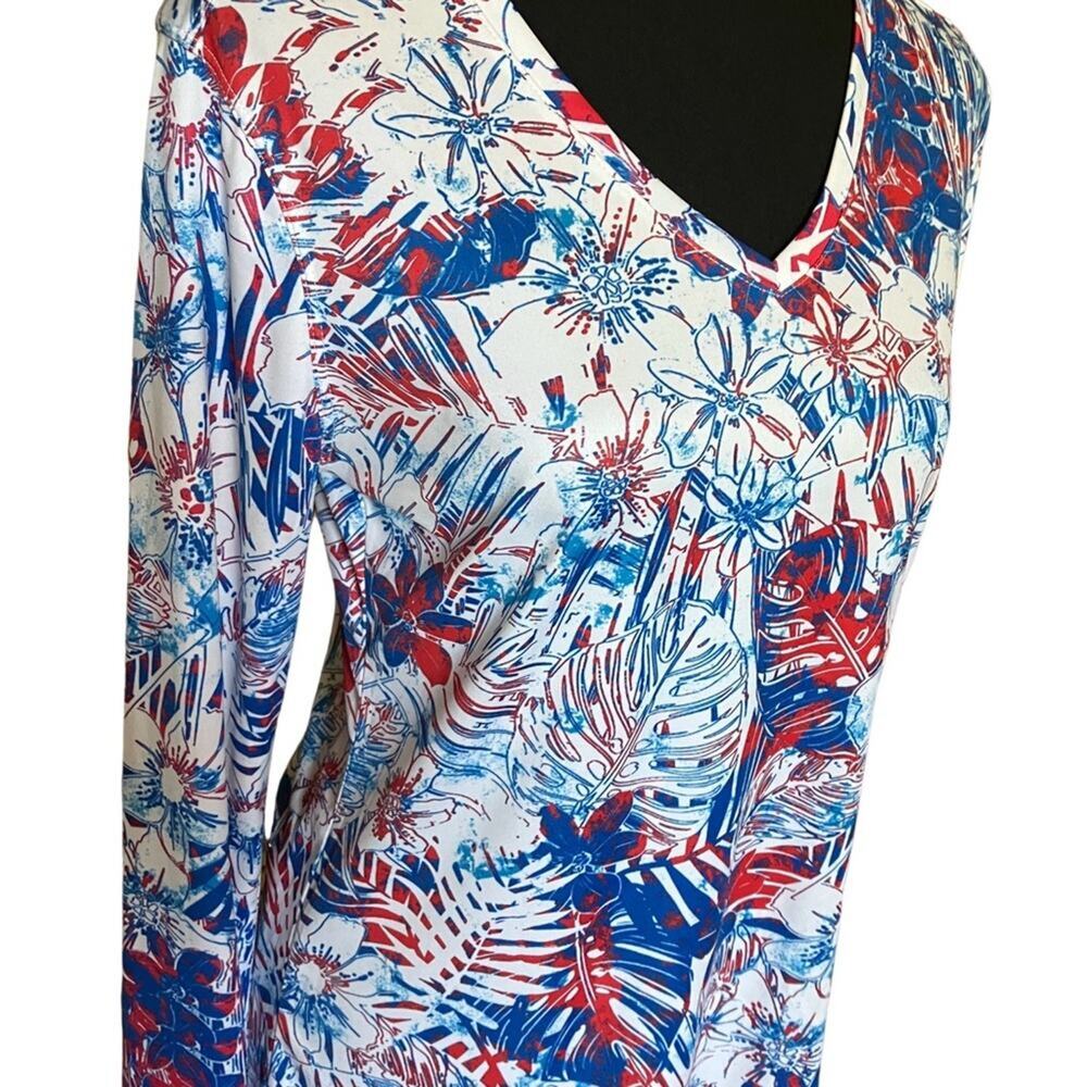 Reel Legends Red white and blue lightweight SPF long sleeve S shirt EUC - Picture 12 of 15